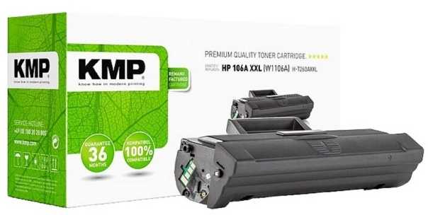 Legrand KMP Printtechnik AG KMP Toneris HP HP106A XL W1106A juodas H-T260XL remanufactured