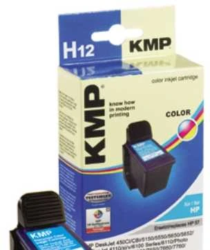 Legrand Tusz KMP KMP H12 rašalo kasetės spalva, suderinama su HP C 6657 AE - 0995,4570