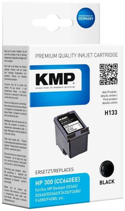 Legrand KMP Printtechnik AG KMP Patrone HP CC640EE NR.300 zudas 200 S. H133 pripildytas