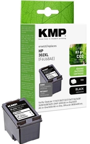 Legrand KMP H168BX juodos spalvos rašalo kasetė, suderinama su HP F6U68AE