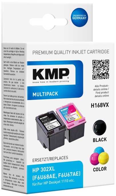 „Legrand KMP Ink H168VX Promo Pack BK/Color Comp. kaip HP F6T68AE / F6U67AE
