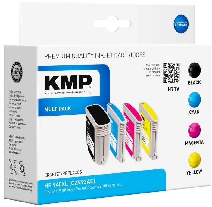 Legrand Tusz KMP KMP H71V Promo Pack BK/C/M/Y komp. w. HP Nr. 940 XL - 1715 4005