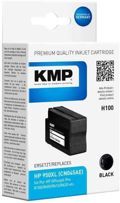 Legrand KMP Rašalo kasetė H100 juoda, suderinama su HP CN 045 AE - 1722,4001