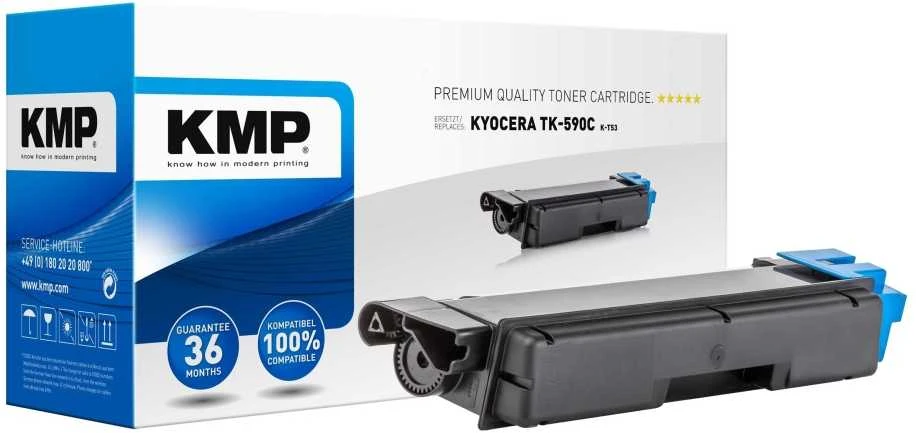 KMP K-T53 Toneris žydras, suderinamas su Kyocera TK-590 C
