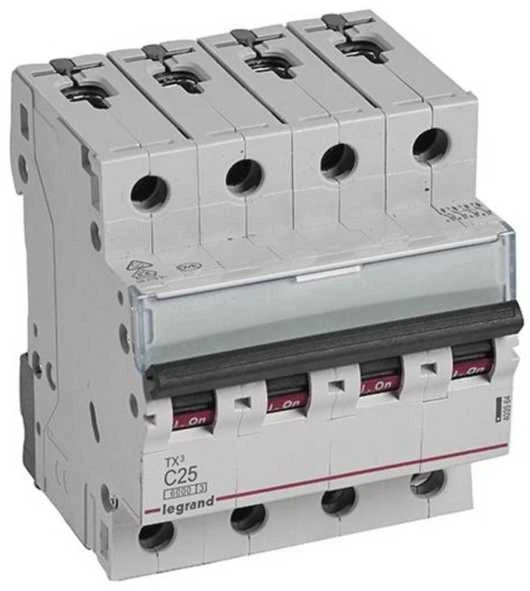 Legrand grandinės pertraukiklis S304 C25 TX3 25A 6kA 403564