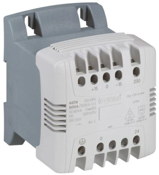 Legrand Valdymo ir saugos transformatorius 1 fazė pirminė: 230 V antrinė: 24 V-400 VA