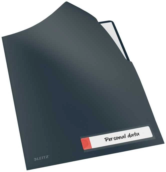 Aplankas vokelis Leitz Cosy Privacy, L formos, A4, aksominės pilkos spalvos 3 vnt.