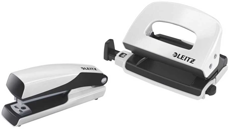 Leitz segiklis Mini WOW baltas segiklis ir skylių perforatorius