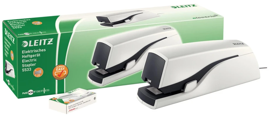 Leitz Stapler 5533 NeXXt Series elektrinis didelis, 20 lapų (10K066G)