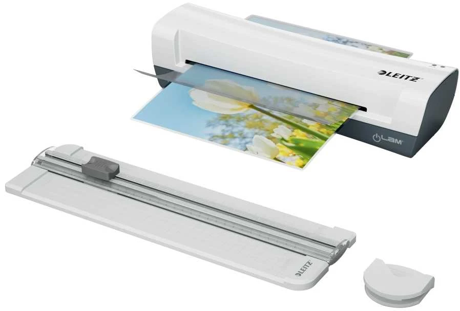 Laminator Leitz Laminator iLAM Home A4 komplektas 4w1 balta