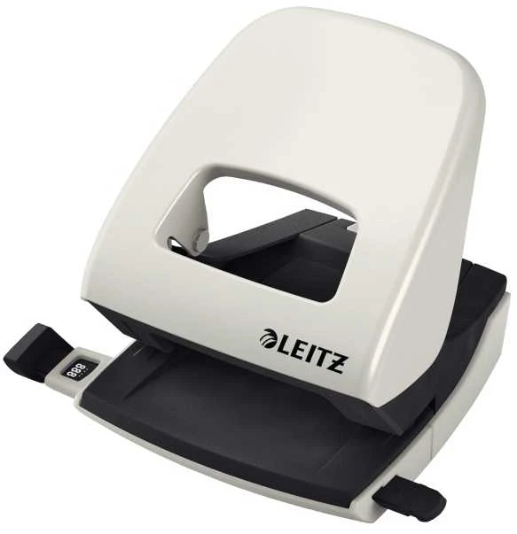 Leitz NeXXt skylamušis 5008, 2 skylės, 30 lapų, 30 lapų, juoda, pilka, metalas, plastikas, 8 cm, 5,5 mm, A4