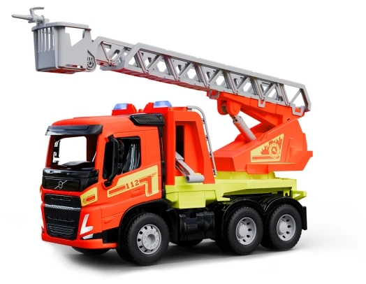 Lena Važiuoklė „Worxx“ gaisrinė mašina su kopėčiomis, „Volvo FMX“ dėžėje