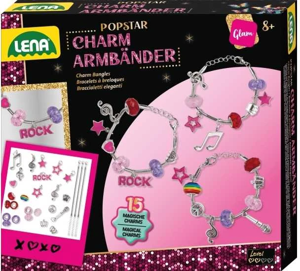 Lena Popstar apyrankių vėrimo rinkinio dėžutė