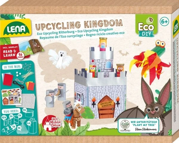Lena „Eco Upcycling Kingdom“ rankdarbių rinkinys, Vaikams, 6 metai, Įvairių spalvų
