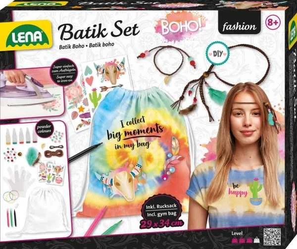 Lena Batik Boho rankdarbių rinkinys su kuprine