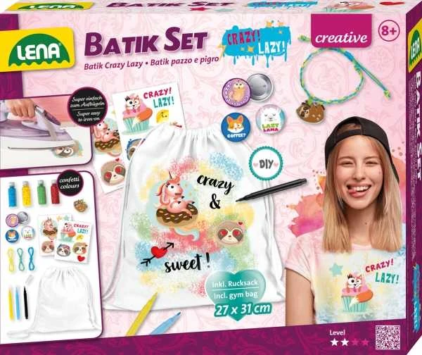Lena Batik Crazy & Lazy rankdarbių rinkinio pakuotė