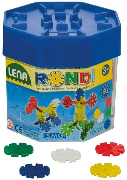 Lena Klocki Rondi dėžutėje 45mm 55 dalys