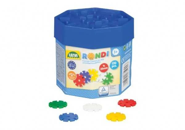 Lena Klocki Rondi dėžutėje 45mm 55 dalys