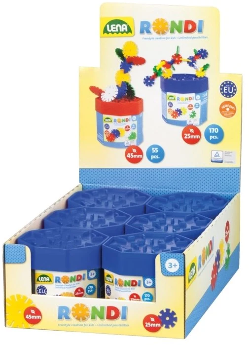 Lena Rondi statybinių dėžių rinkinys, 4 metai, 170 vnt., Plastikas