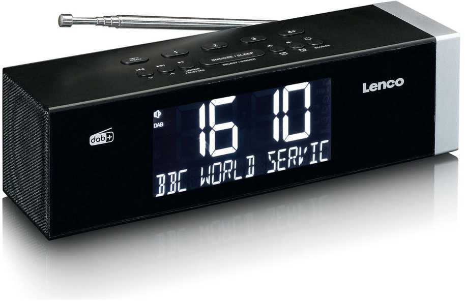Radijo žadintuvas Lenco LENCO CR-640BK DAB+/FM Stereo radio budzik su BT i 2x4W RMS