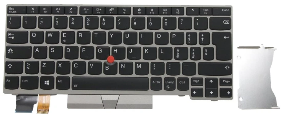 Lenovo klaviatūra BL sidabrinė itališka