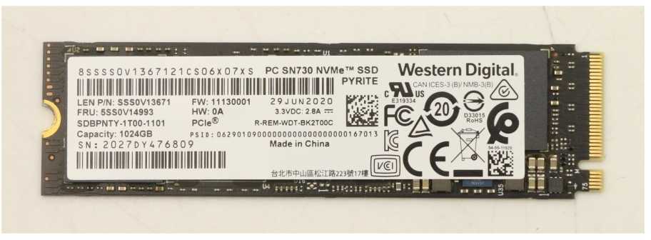 Dysk SSD Lenovo SN730 1TB M.2 PCIe NVMe (5SS0V14993)