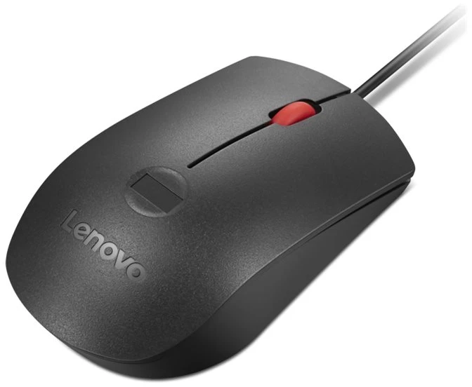 Lenovo Fingerprint Biometric USB Pelė Gen3 | su laidu | USB-A | Juodas/Raudona