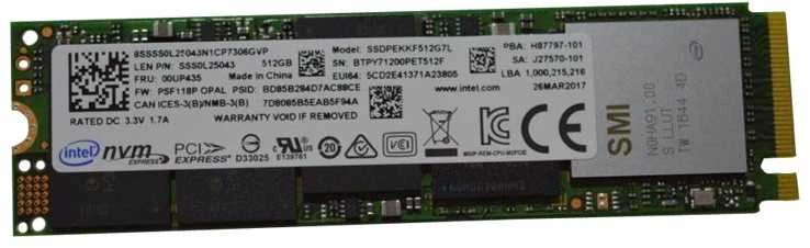 Lenovo 512 Gb SMD M.2 2280 PCIE3x4