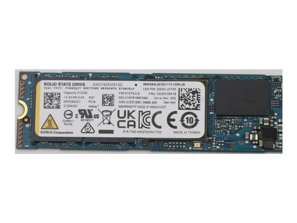Lenovo 512GB M.2 PCIe NVMe SSD with