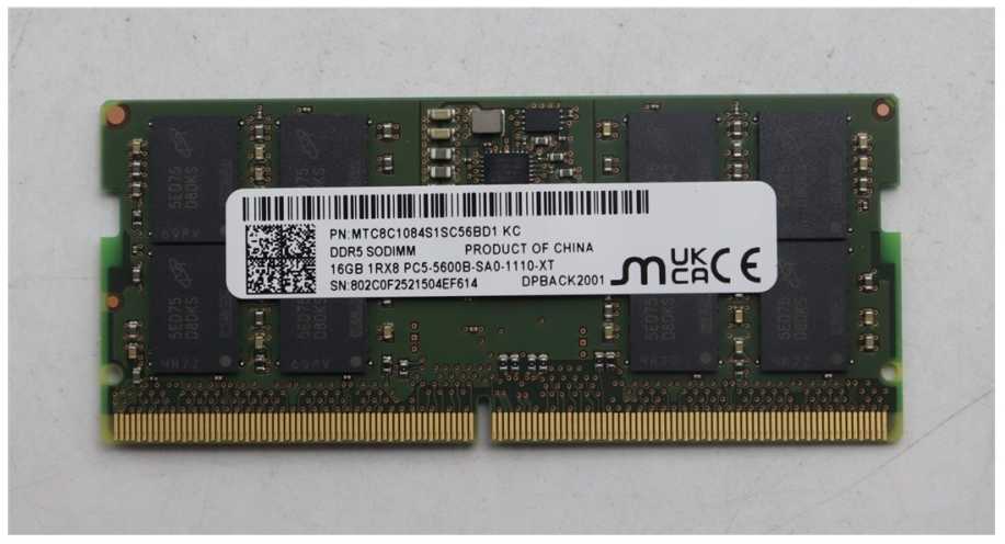 RAM Atmintis do laptopa Lenovo 16GB DDR5 5600MHz SODIMM
