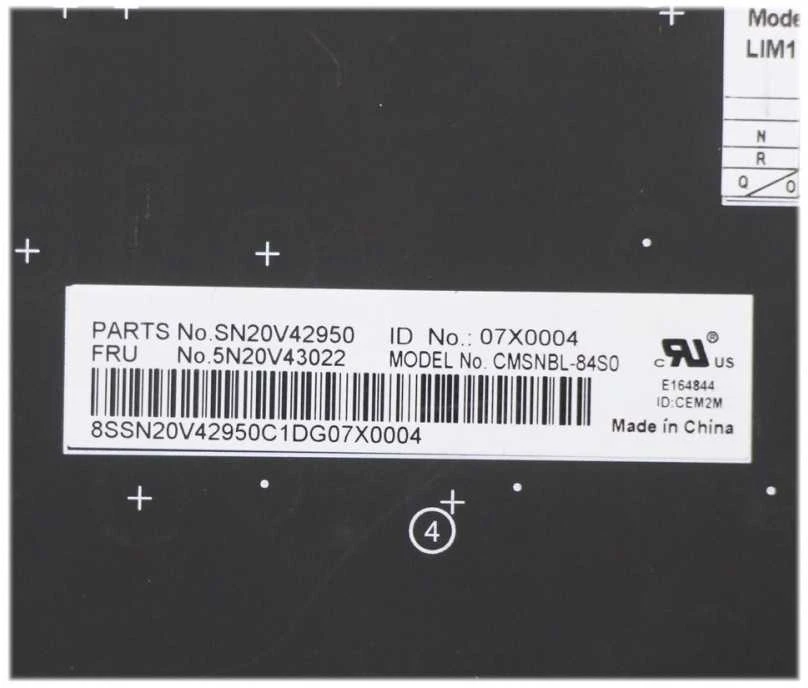Klaviatūra Lenovo CMSK-CS20,BK-NBL,CHY,SWE/FIN