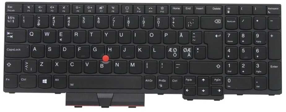 Lenovo 5N20Z74819, Klaviatūra, Šiaurės šalių, Lenovo, „ThinkPad P15 Gen 1“ (20ST, 20SU)