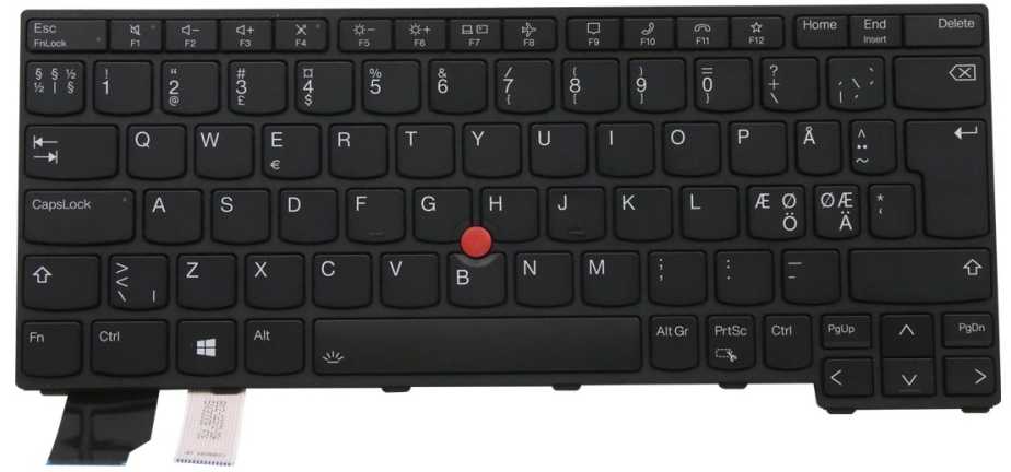 Lenovo Lenovo 5N21A21842 dalys zamienne do notatników Klaviatūra