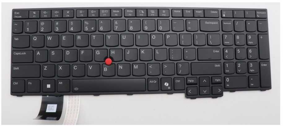 Lenovo Nešiojamųjų kompiuterių atsarginės dalys Klaviatūra 5N21M39704