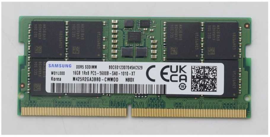 RAM Atmintis do laptopa Lenovo 16GB DDR5 SODIMM memory