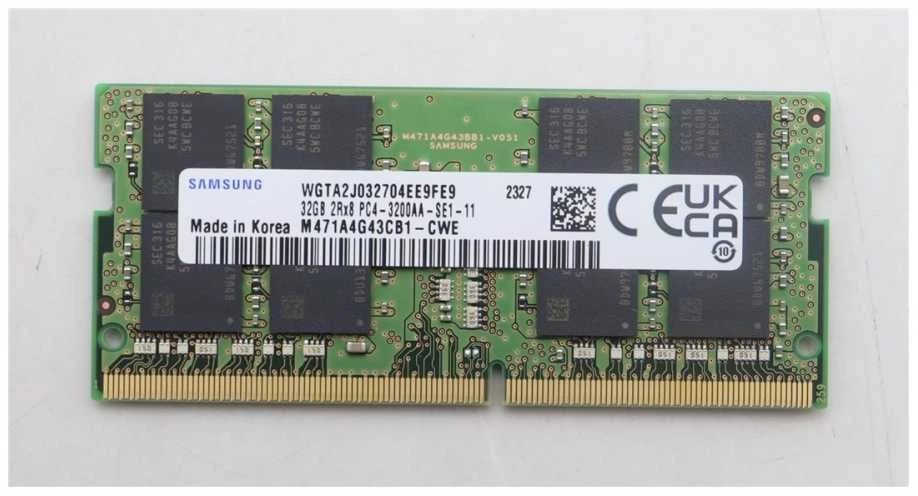 Samsung 32GB DDR4 SODIMM RAM atmintis