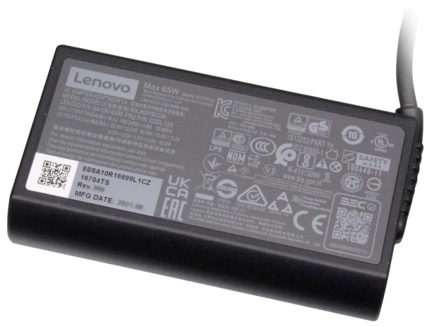 Nešiojamojo kompiuterio maitinimo adapteris Lenovo 65 W, 20 V (02DL151)