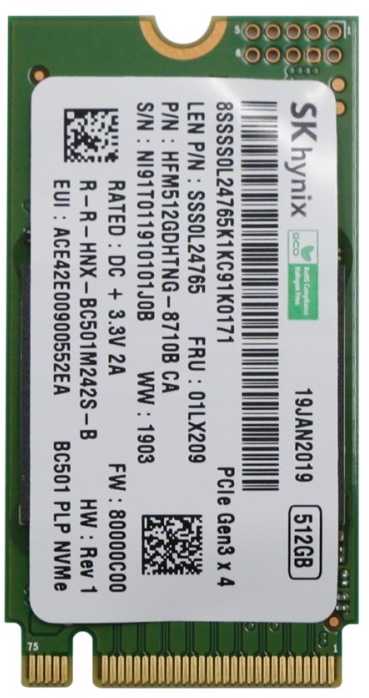 prekė po nuomos „Lenovo SSD M.2 PCIe NVMe FRU SSD“