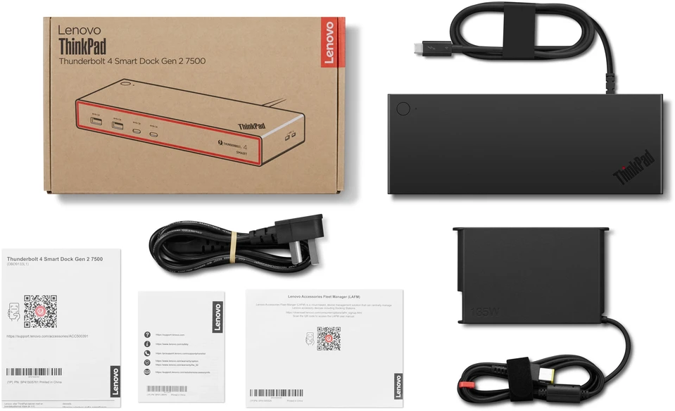 Lenovo ThinkPad Thunderbolt 4 Smart Dock Gen2 7500 stotelė/replikatorius (40BE0135IT)