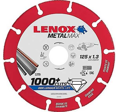 Stanley „Lenox TARCZA DIAM.CUTOFF WHEEL AG“ 125 x 22,2 x 1,3
