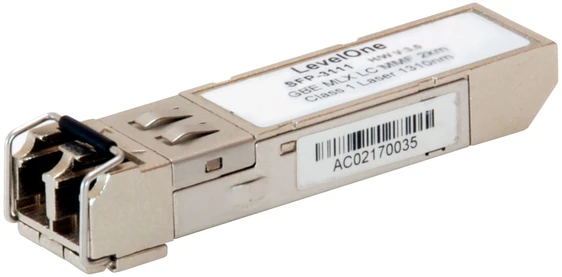Šakotuvas Level One Carruzzo LevelOne SFP-3111 tinklo siųstuvų-imtuvų modulis Optinis pluoštas 1250 Mbit/ai 1310 nm