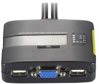 Level One Lenovo LevelOne KVM-0223 KVM jungiklis Juoda