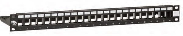 Leviton Brand Rex Brand-Rex MMCPNLX24SIJ2MIL, juoda, anglinis plienas, 482,6 x 121,2 x 44,4 mm, 690 g