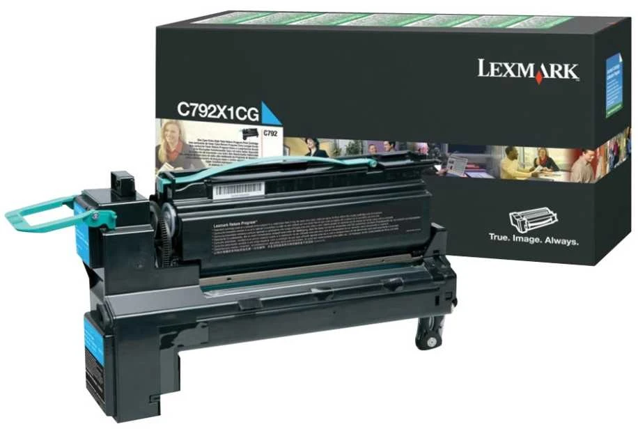 Lexmark C792X1CG kasetė, žalsvai mėlyna, 20 000 puslapių