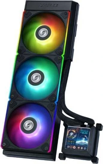 Lian Li HydroShift LCD 360 Fanless Vanduo Cooling, RGB – 360mm, juodos spalvos
