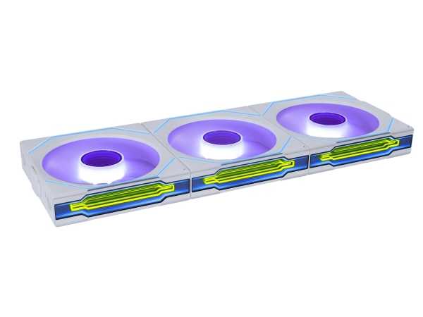 Lian Li UNI FAN SL-INF Wireless korpuso ventiliatorius, ARGB, PWM – 3er-Pack, su valdikliu 120mm, baltos spalvos