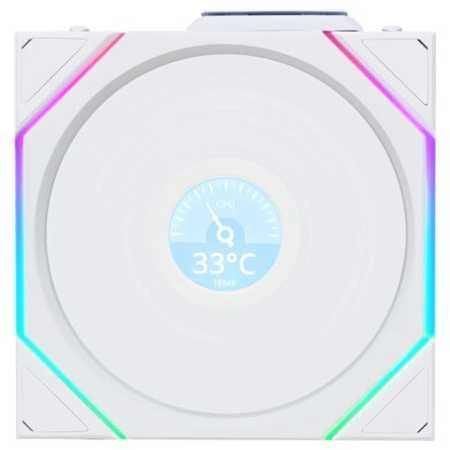 Lian Li UNI FAN TL Wireless korpuso ventiliatorius, ARGB, PWM, 3er-Pack – 120 mm, baltos spalvos