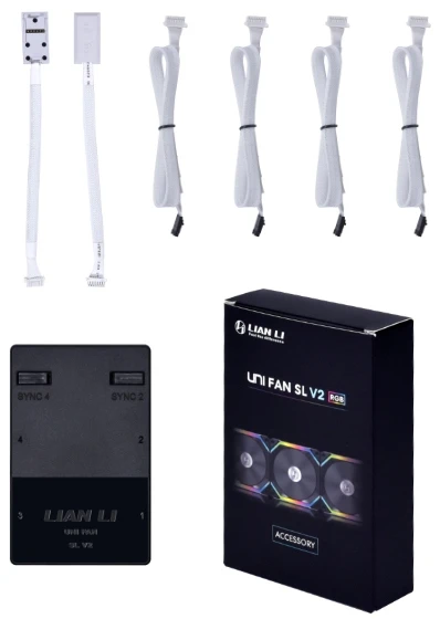 Lian Li UNI HUB SL-INF valdiklis, L-Connect 3 – baltos spalvos
