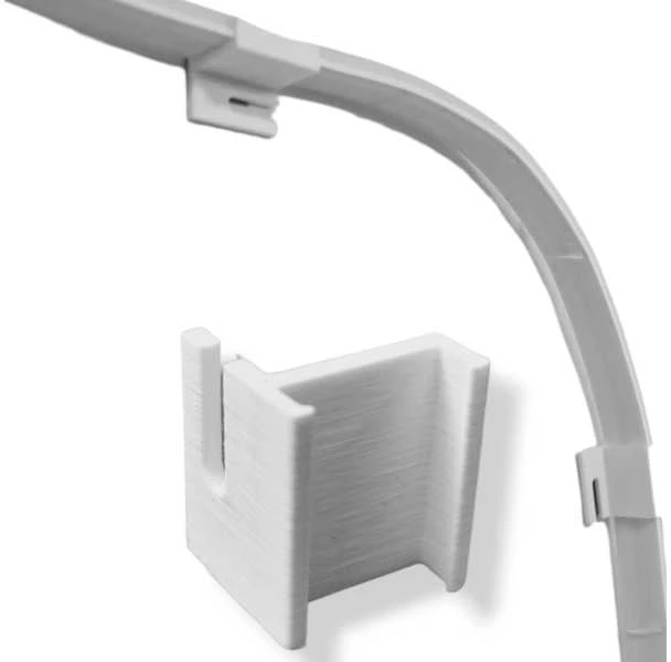Light Solutions Aps „Light Solutions“ laikiklis, skirtas „Hue Lightstrip V4“ + 90° gradientui – 10 vnt.