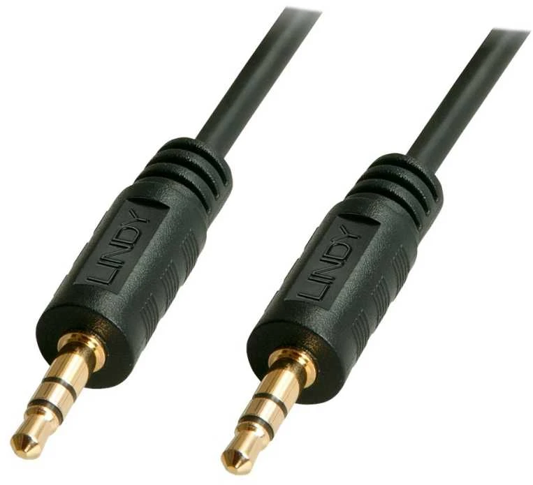 Lindy 3.5mm garso kabelis su auksinėmis jungtimis